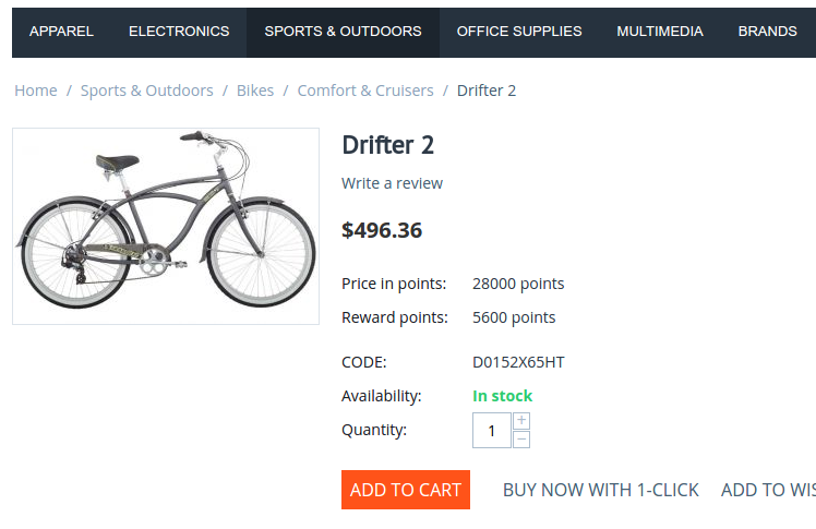 Pay in rewards points and save money